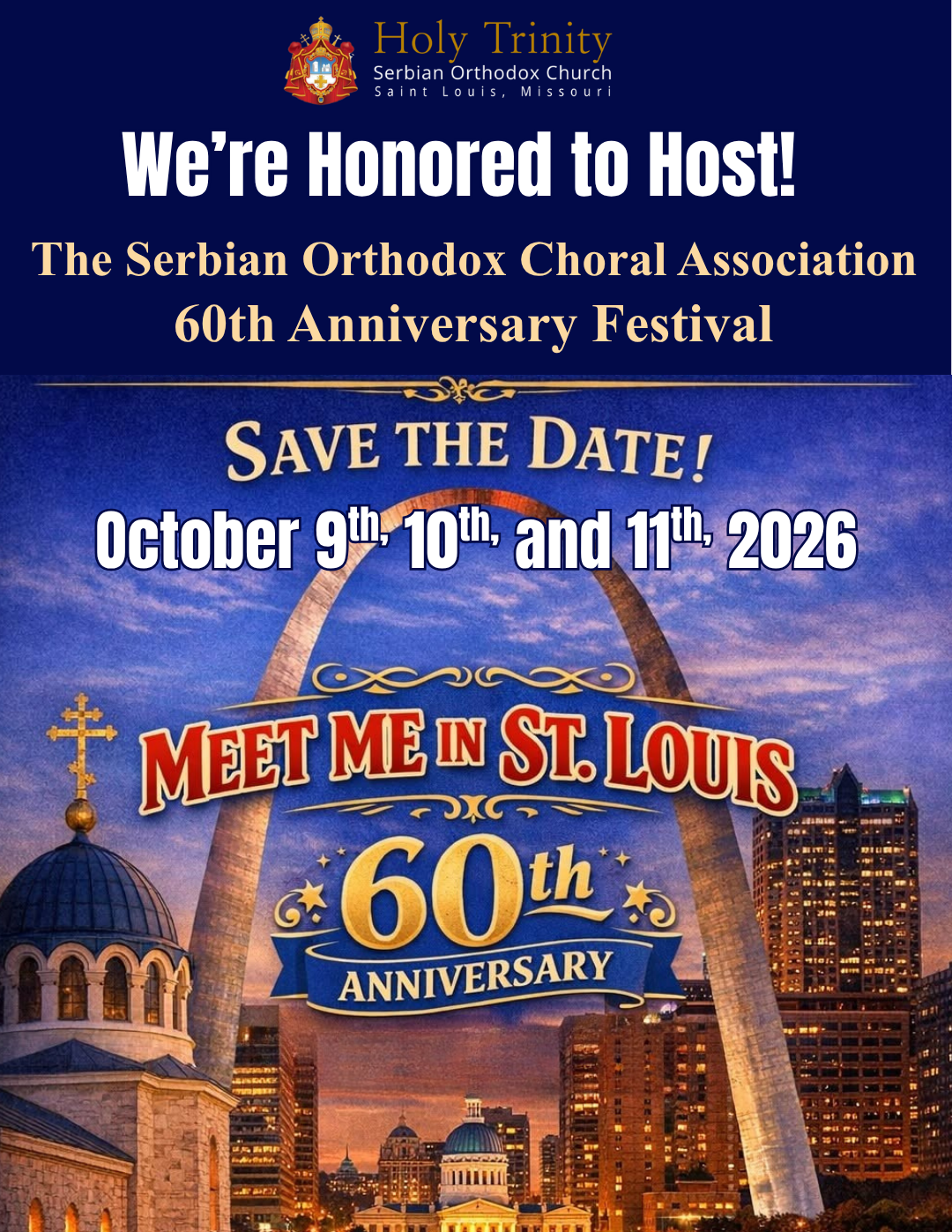 HTSOC_Choral Association2026Image Holy Trinity Serbian Orthodox Church is Hosting the Serbian Orthodox Choral Association 60th Anniversary Festival 2026